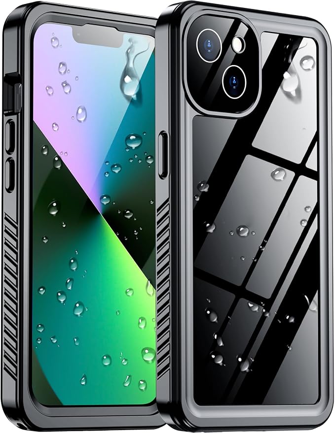 Temdan Compatible with iPhone 13 Case Waterproof, Built-in Screen & Camera by Temdan