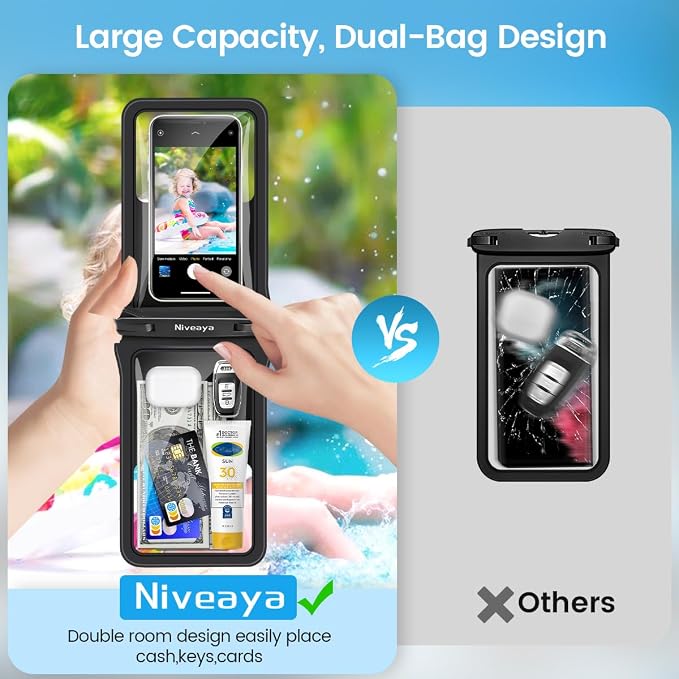 Niveaya Double Space Waterproof Phone Pouch - Image 8