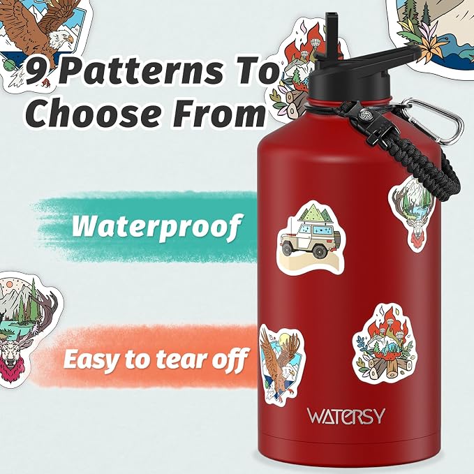 1 Gallon Water Bottle Insulated, BPA Free&Leak Proof, 128oz Stainless Steel - Image 4