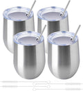 12oz/4 Pack Wine Tumbler Glasses by YEBTSLife