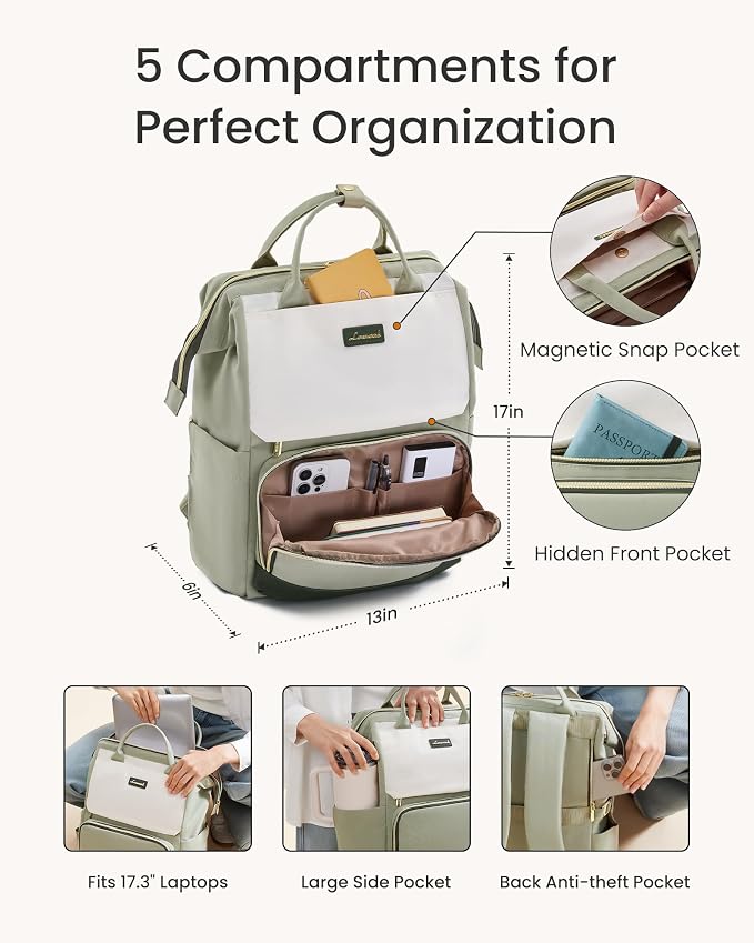 LOVEVOOK Laptop Backpack for Women - Image 4