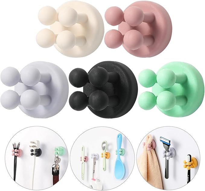 iBetterLife 5Pcs Silicone Toothbrush Holders by iBetterLife