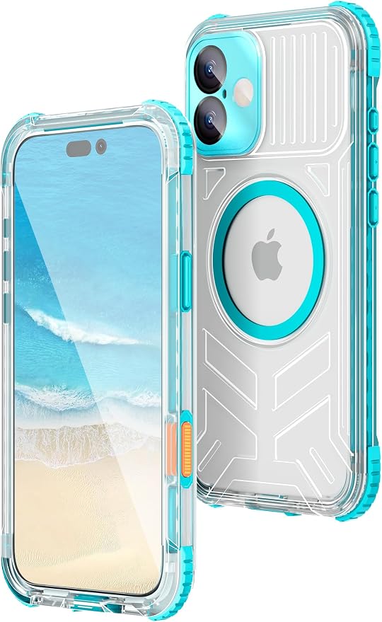WIFORT for iPhone 16 Plus Waterproof Case, Fit for Magsafe Full Body Magnetic by WIFORT