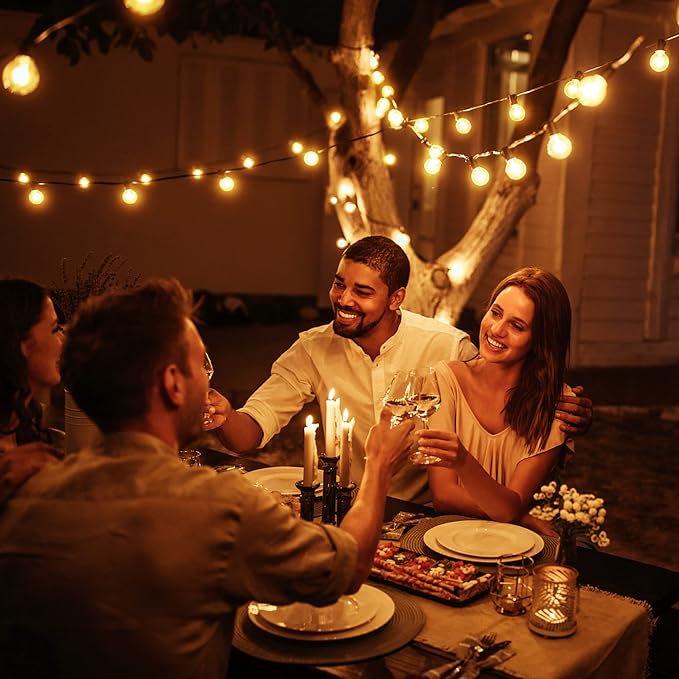 OHLUX Outdoor String Lights, 55FT Shatterproof LED Patio Lights - Image 8