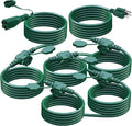 50Ft Outdoor Extension Cord Multiple Plugs- Evenly Spaced 6 Outlets Plugs by EasyToOperateLow-CostSolution