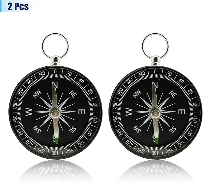 Pocket Compass, 2 Pieces Mini Compass - Image 3
