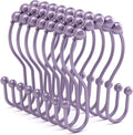 Bathway Shower Curtain Hooks, Shower Curtain Rings Rust Proof Double Hook by Bathway
