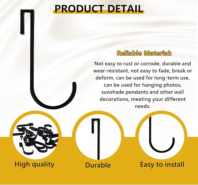 20 PCS Aluminum J Grid Hooks - Image 3