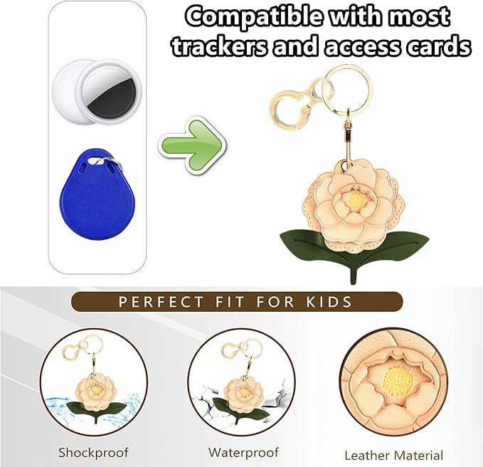 BORKUANA Leather Keychain Holder Case Compatible - Image 4