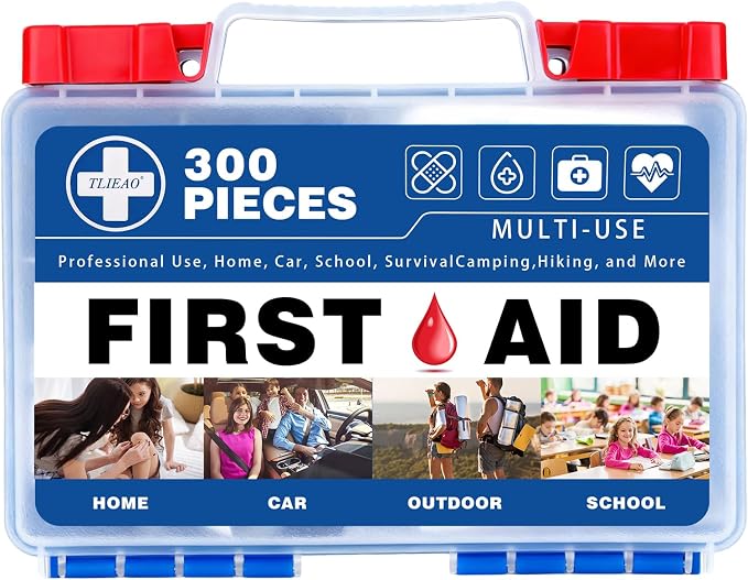 300 Piece Professional First Aid Kit, Business & Sports by TlieaoFirstAidKit