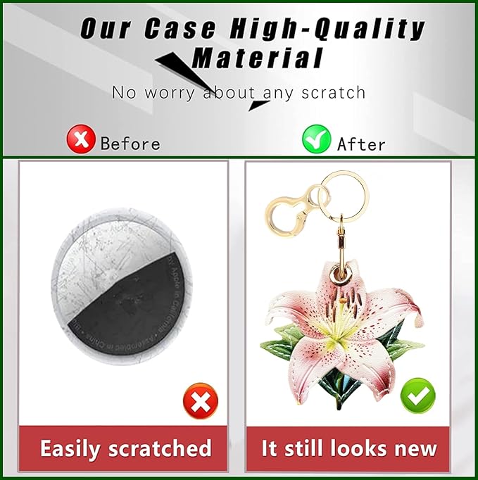 Leather Keychain Holder Case Compatible - Image 4