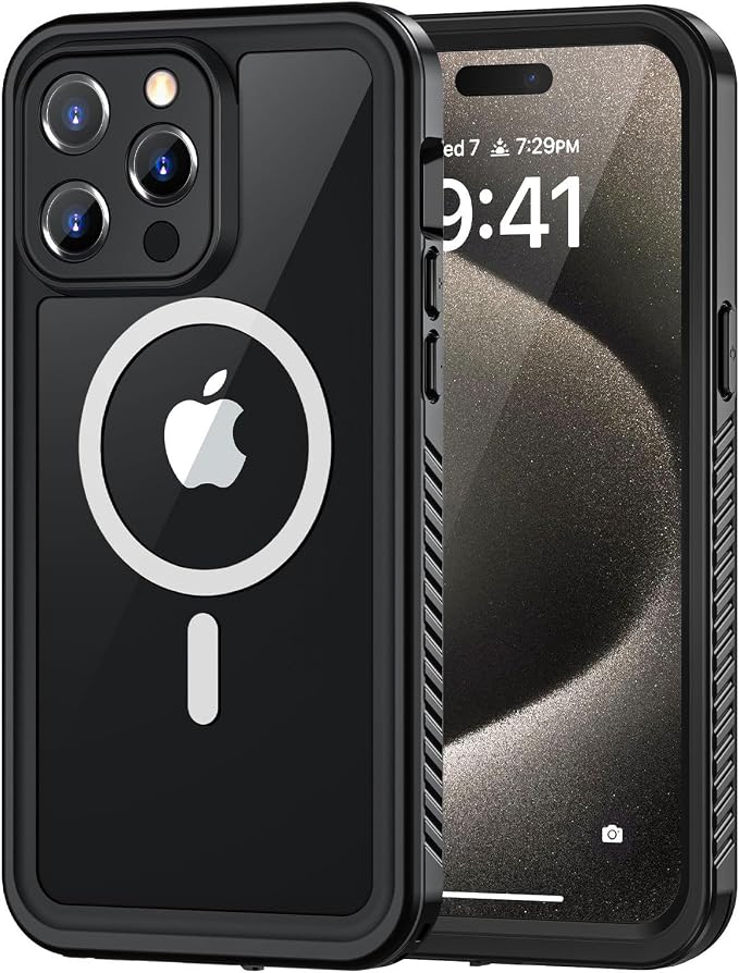 Lanhiem Magnetic for iPhone 15 Pro Max Case, Waterproof Shockproof Dustproof by LanhiemHome