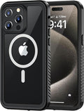 Lanhiem Magnetic for iPhone 15 Pro Max Case, Waterproof Shockproof Dustproof by LanhiemHome