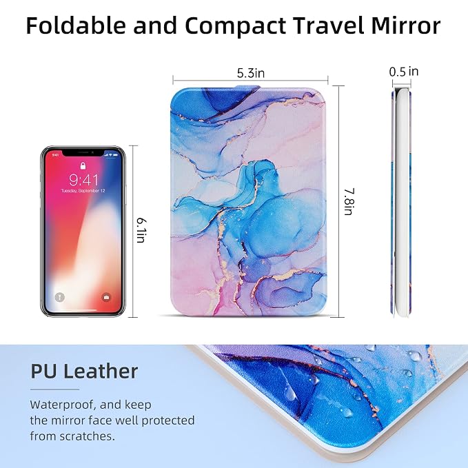 Rechargeable Travel Lighted Makeup Mirror - Image 6