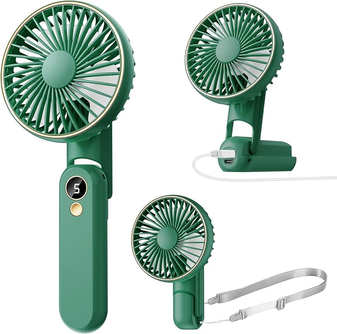 Portable Handheld Fan, 180° Foldable Personal Fan, USB Rechargeable Mini Hand by Unknown