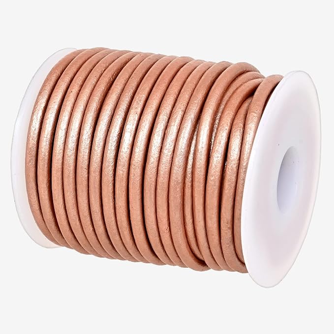 GENIQUE Real/Genuine Round Leather String Cord by GENIQUE