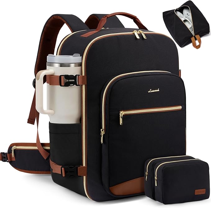 LOVEVOOK 56L Travel Backpack for Women & Men, Airline Approved Carry On Luggage by LOVEVOOK