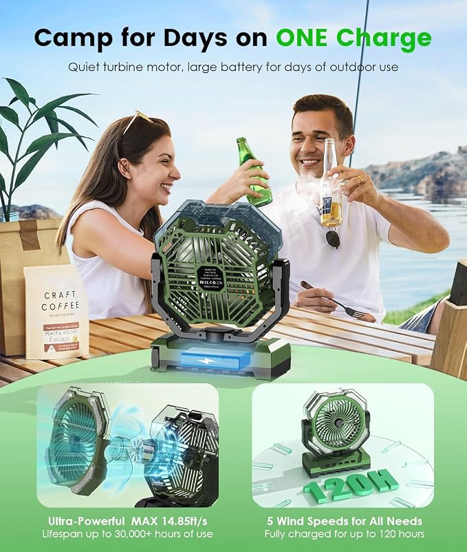 Camping Misting Fan - Image 3