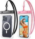 PEDVSTY 2 Pack Waterproof Phone Pouch, IPX8 Waterproof Phone Case Compatible by PEDVSTY