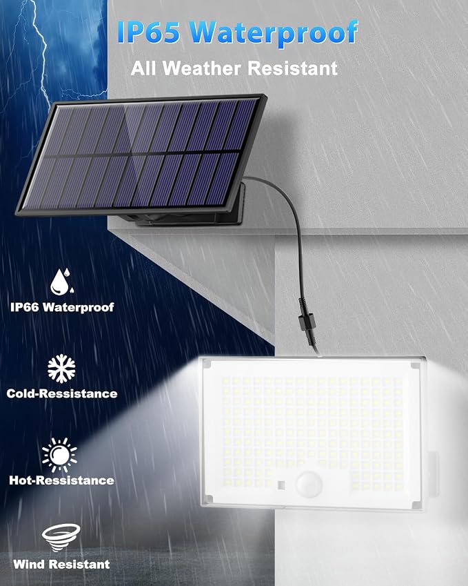 Gusicil Outdoor Solar Lights, Split Solar Motion Sensor Outdoor Lights - Image 5