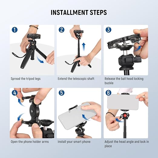 NEEWER TP38 Phone Camera Tripod Selfie Stick - Image 8