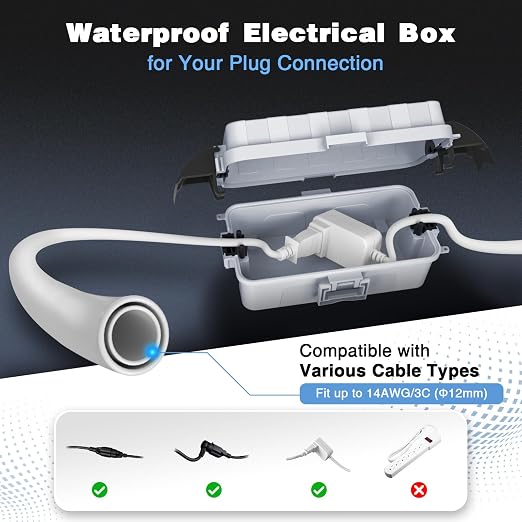 FLEMOON IP55 Outdoor Electrical Box Waterproof - Image 3