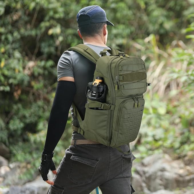 HUNTVP Tactical Backpack for Men 35L Military Backpack MOLLE 1000D Army Daypack - Image 2