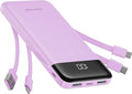 charmast Portable Charger with Built in Cables, Power Bank with Cords Wires by Charmast