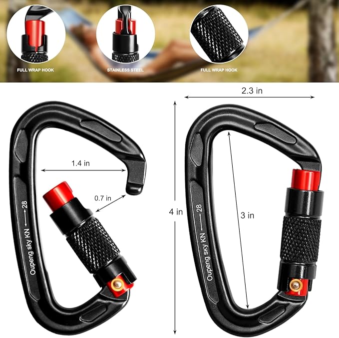 Oupeng sky Auto Locking Carabiner Clips - Image 3