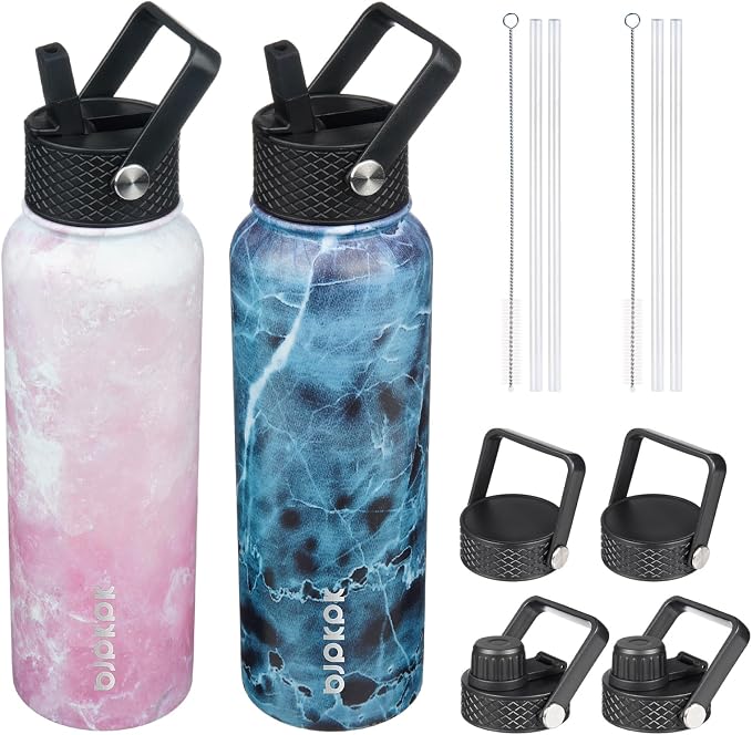 BJPKPK 2 Pack Insulated Water Bottles by BJPKPK