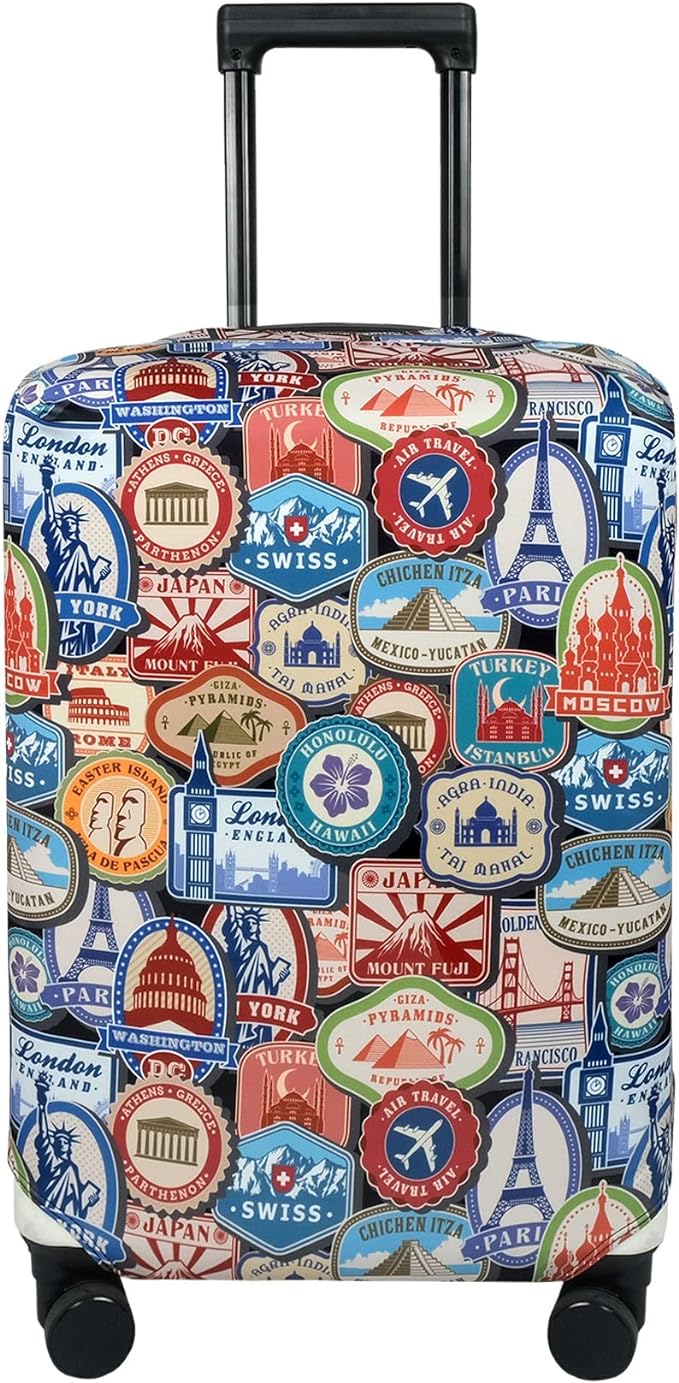 Explore Land Travel Luggage Cover Suitcase Protector Fits 18-22 Inch Case by ExploreLand