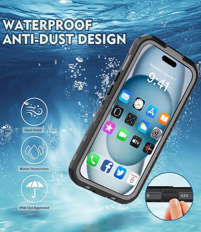 for iPhone 15 Case Waterproof | Shockproof Dust Proof Phone Case Cover - Image 5