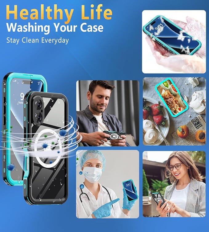 for iPhone 16 Case Waterproof | Full Body Shockproof Dust Proof Phone Case Cover - Image 7