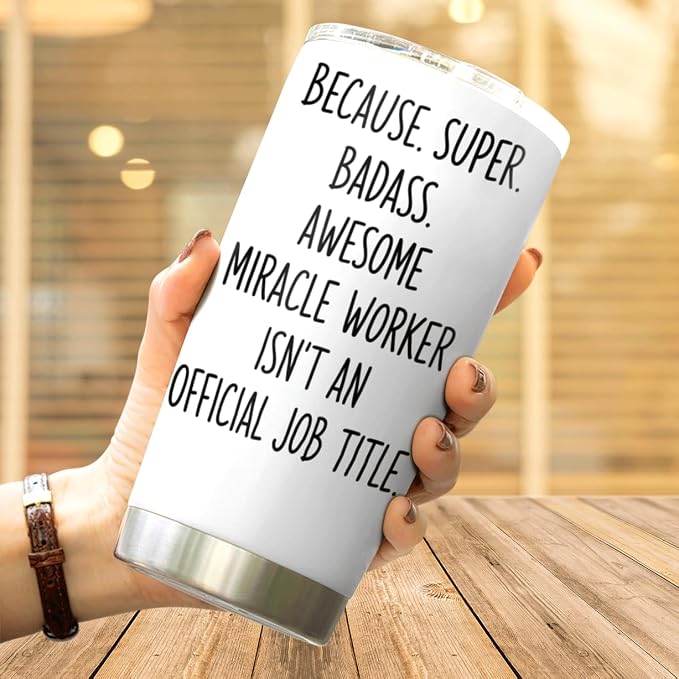 CUBICER Chaos Coordinator Quote Stainless Steel Tumbler 20 Oz Inspirational - Image 4