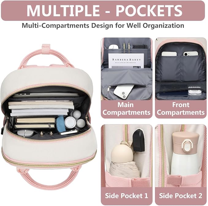 bagswan Laptop Backpack for Women Work - Image 3