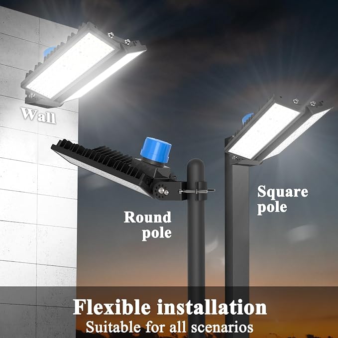2 Pack 100W LED Parking Lot Light 28000LM Barn Lights - Image 2