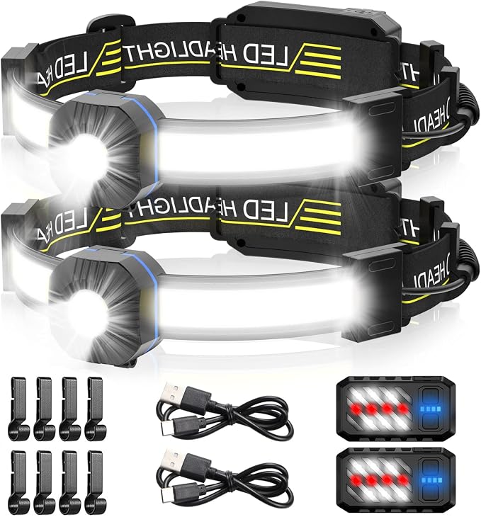 LED Headlamp, 1000lumens 230° Widebeam Headlight, USB Rechargeable HeadLamp by Spriak%E5%93%81%E7%89%8C%E6%97%97%E8%88%B0%E5%BA%97