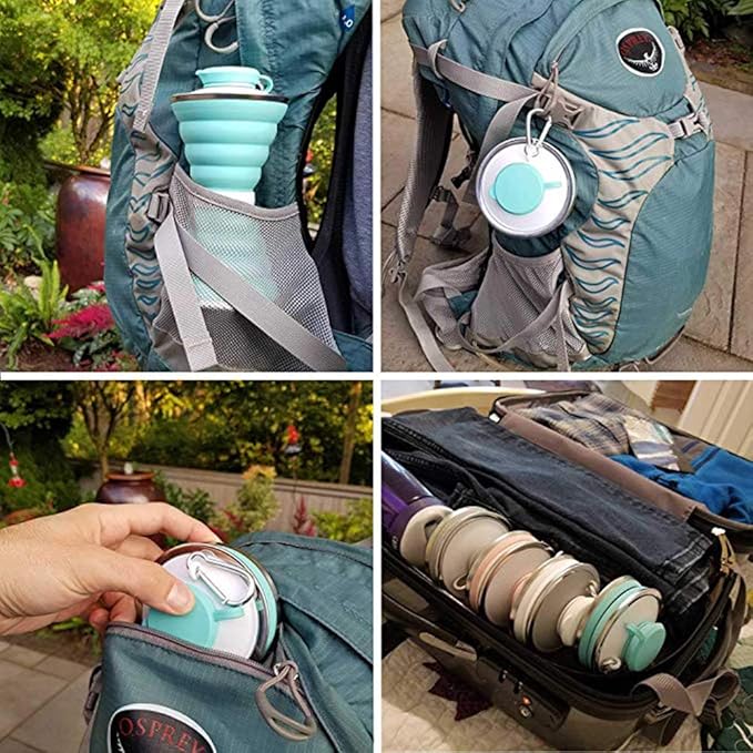 Collapsible Water Bottle, Camping Cup - Image 3
