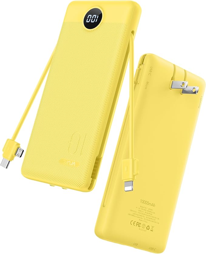 VRURC Portable Charger Power Bank - 10000mAh Fast Charging 22.5W PD 20W Slim by Home
