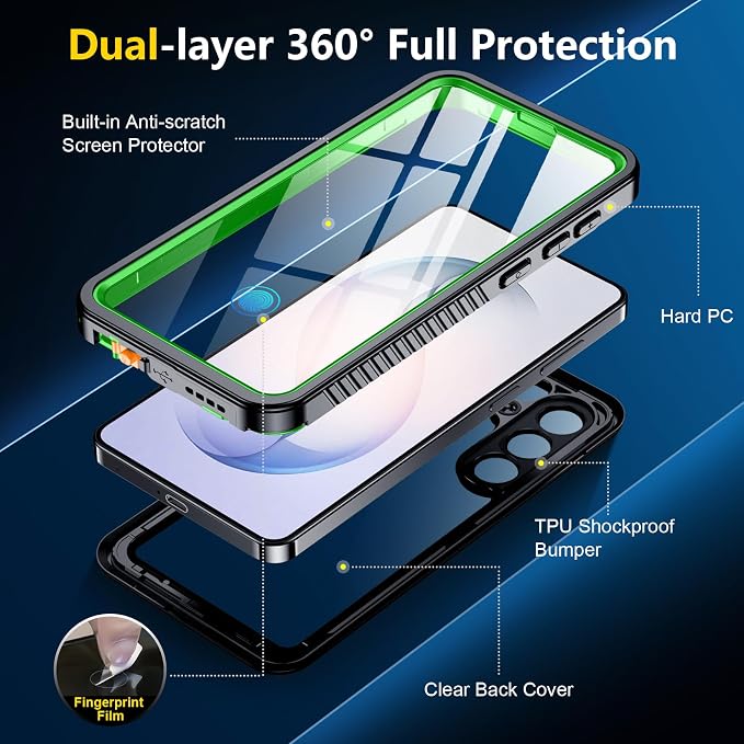 SPIDERCASE Designed for Samsung Galaxy S26 Case Waterproof, Built-in Screen & - Image 7