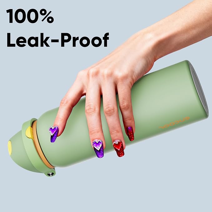 Insulated Water Bottle with Straw - Image 6