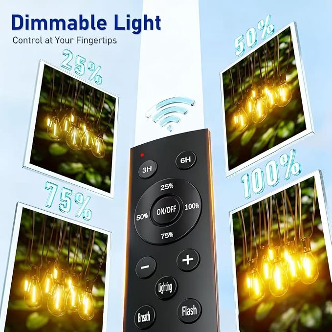50FT LED Outdoor String Lights - Image 5