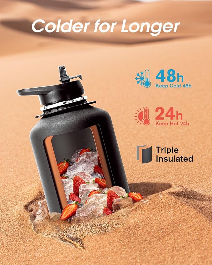 Coolflask 64oz Insulated Water Bottle - Image 2