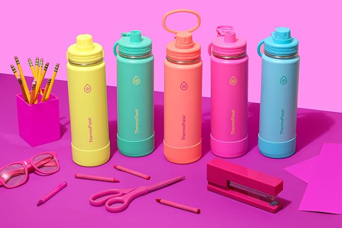 ThermoFlask 32 oz Double Wall Vacuum Insulated Stainless Steel Water Bottle - Image 5