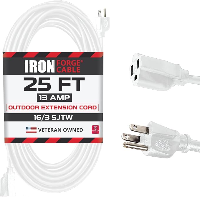 Iron Forge Cable Weatherproof 25 Ft Outdoor Extension Cord by IronForgeCable