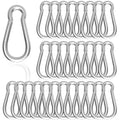 Carabiner, Heavy Duty Galvanized Steel Spring Snap Hook Carabiner Clips by High-PQ