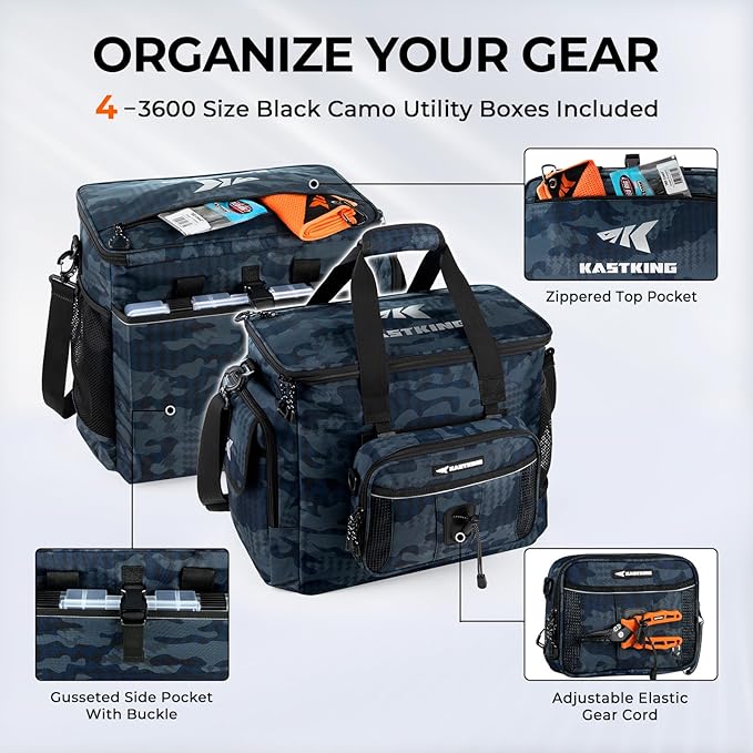 KastKing BaitSpace Fishing Tackle Bag - Image 5