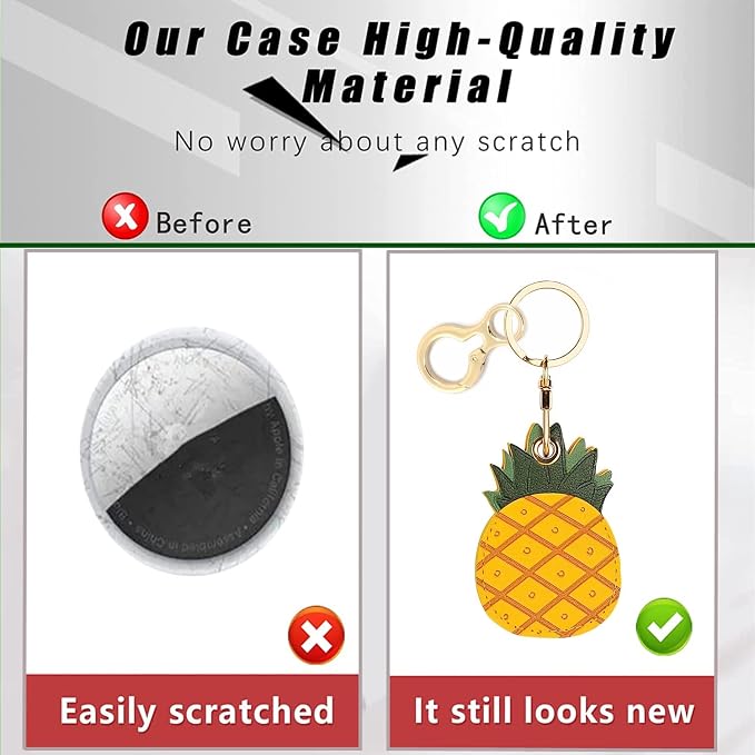Leather Keychain Holder Case Compatible - Image 4