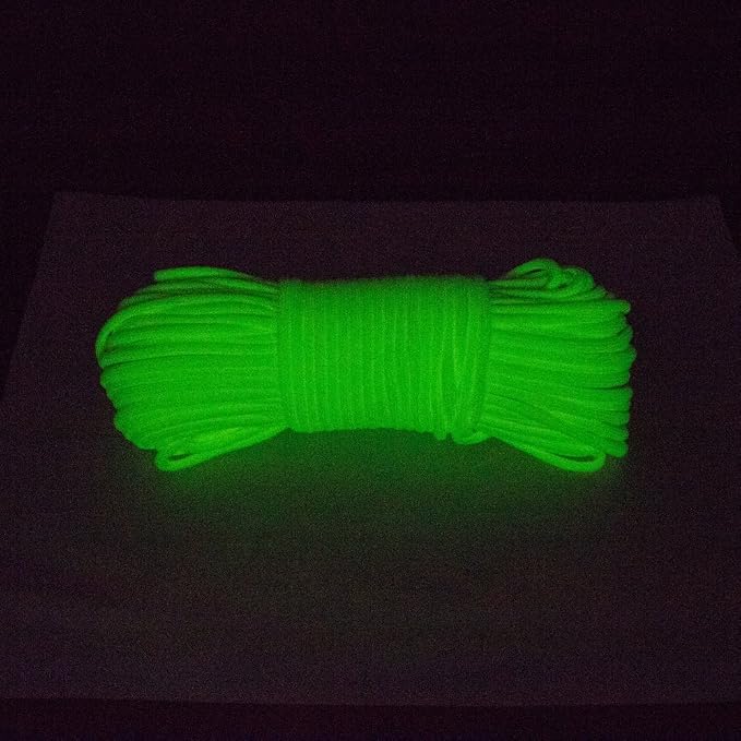 Glow in The Dark Zesty 550lb Paracord – 21 Strand Luminous Parachute Cord - Image 2