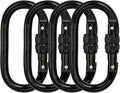 Heavy Duty Locking Climbing Carabiner Clip CE Rated 25 kN 5600 LB Rugged by BYANG